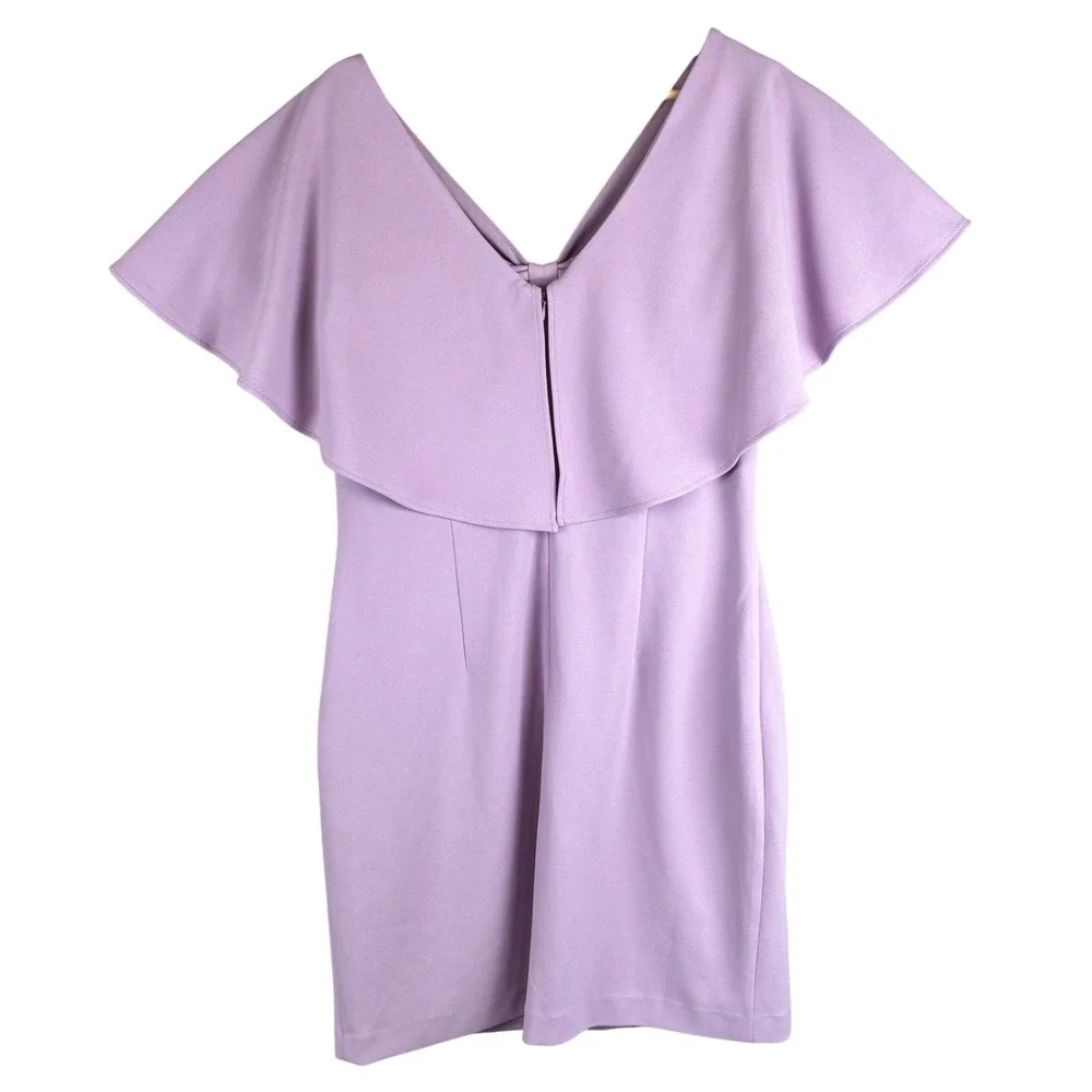 NWT Belle Badgley Mischka Dress Sheath Lilac Lavender Kentucky Derby Women 12 - Picture 2 of 12